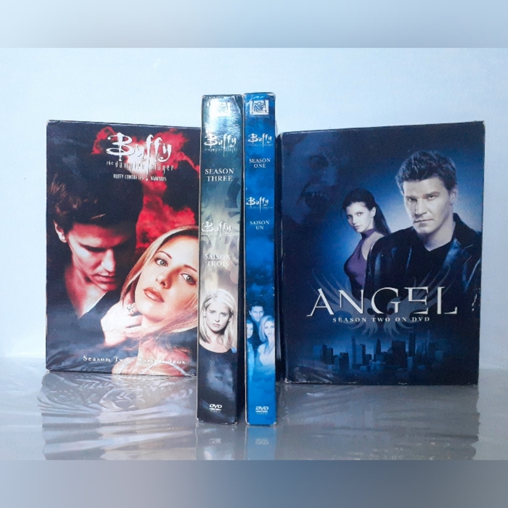 Buffy and Angel Season 2 DVD sets with bonus Buffy Seasons 1 & 3